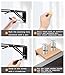 Folding Shelf Brackets，Detachable Folding Bracket，2 Pack Heavy Duty Wall Mounted Folding Brackets， DIY L Detachable Folding Bracket for Workbench Folding Table Hinge (16 Inch)