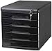Produktbild Schreibtischlampe Aktenschränke 5 Schubladen aus Kunststoff Desktop Security Cabinet File Storage Cabinet Storage Box Desktop Office Locker Home Office Möbel (Color : B)