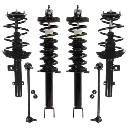 Image of Detroit Axle - 3.5L 6pc Struts Suspension Kit for 2016 2017 Honda Accord, 4 Front Rear Quick Complete Struts with Coil Spring 2 Front Sway Bar End Links Replacement