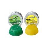 ZUMWax RUB ON Wax Ski/Snowboard/Nordic/Cross-Country Sample Pack - Universal (All Temps) and Warm Te