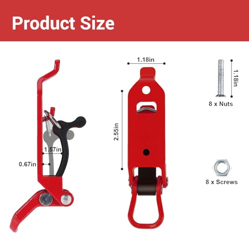 4 Pcs Shovel Mount for Roof Rack, Metal Rubber Clamps Wall Mounting Bracket by YSaekYeo - Used condition - Image 5
