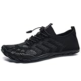 【Elastische Spitze Design】Die elastische Spitze der Barfußschuhe kann entsprechend der Breite Ihrer Füße angepasst werden, effektiv verhindern, dass Schuhe herunterfallen, während die Probleme durch Binden der Schnürsenkel vermieden werden