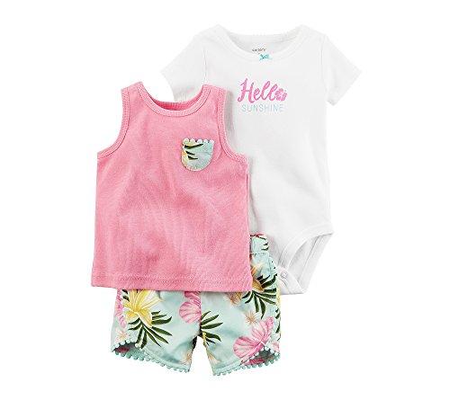 Tenue de change bébé fille Carter's ensemble short imprimé anti-transpiring 6 mois
