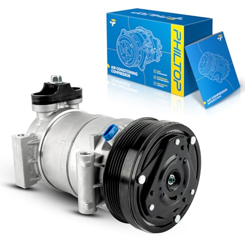Image of PHILTOP 58950 AC Compressor for Chevy K1500 /C1500 /K1500 Suburban /C1500 Suburban /K2500 Suburban 1996-1999,Tahoe /K2500 /C3500 /C2500 /K3500 /Yukon 1996-2000,S10 /Blazer 1996-1998,Air Conditioning Compressor
