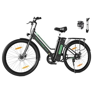 HITWAY Elektrische fiets, wielhoogte 26 inch, voor dames en heren, motor 250 W, accu 36 V/8,4 Ah, max. 25 km/u, pedaalondersteuning, bereik 35-70 km, volwassenen, uniseks