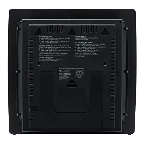 La Crosse Technology Bbb86118-Int Curved Atomic Digital Clock With Moon Phase & Temperature #TOP3