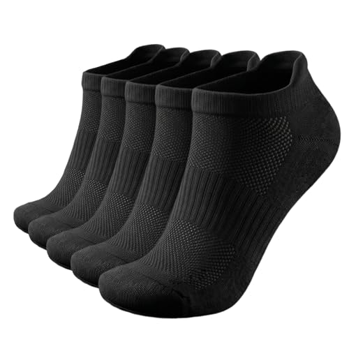 Wamicu Calcetines Tobilleros Hombre - 5 Pares Corto Verano Algodón Transpirable Ideales para Deporte Running - Talla 43-46