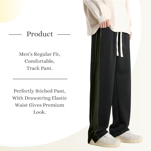 Image of Mehrang Loose Fit Track Pant for Men | Trouser Pant for Men | Track Pant for Men Loose Fit | Baggy Track Pant for Men | Track Pant Men | Men Stylish Track Pant
