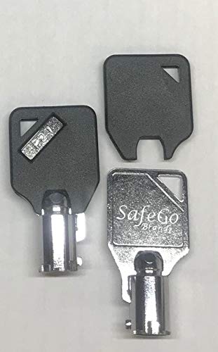 2-Keys w/Black Heads for Kennedy Tool Box Chest Key Code Series