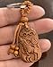 Betterdecor Chinese Zodiac Wooden Keychain – Feng Shui 12 Zodiac Signs Key Ring Lucky Charm Gift (Ox)