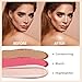PHOERA Foundation,Mushroom Head Air Cushion CC Cream Natural Foundation,3 Pcs Cream Contour Stick Makeup Kit, Shades with Highlighter Stick, Blush Stick and Bronzer Contour Stick