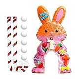 Yugugomo Mini-Golf-Spielset - Tragbare Aktivität Für Ostern - Ferien Golfplatz Mit Schläger Und Bällen - Für Familienparty Indoor Zuhause Wohnzimmer Schlafzimmer Spielzimmer Kinder Und Erwachsene