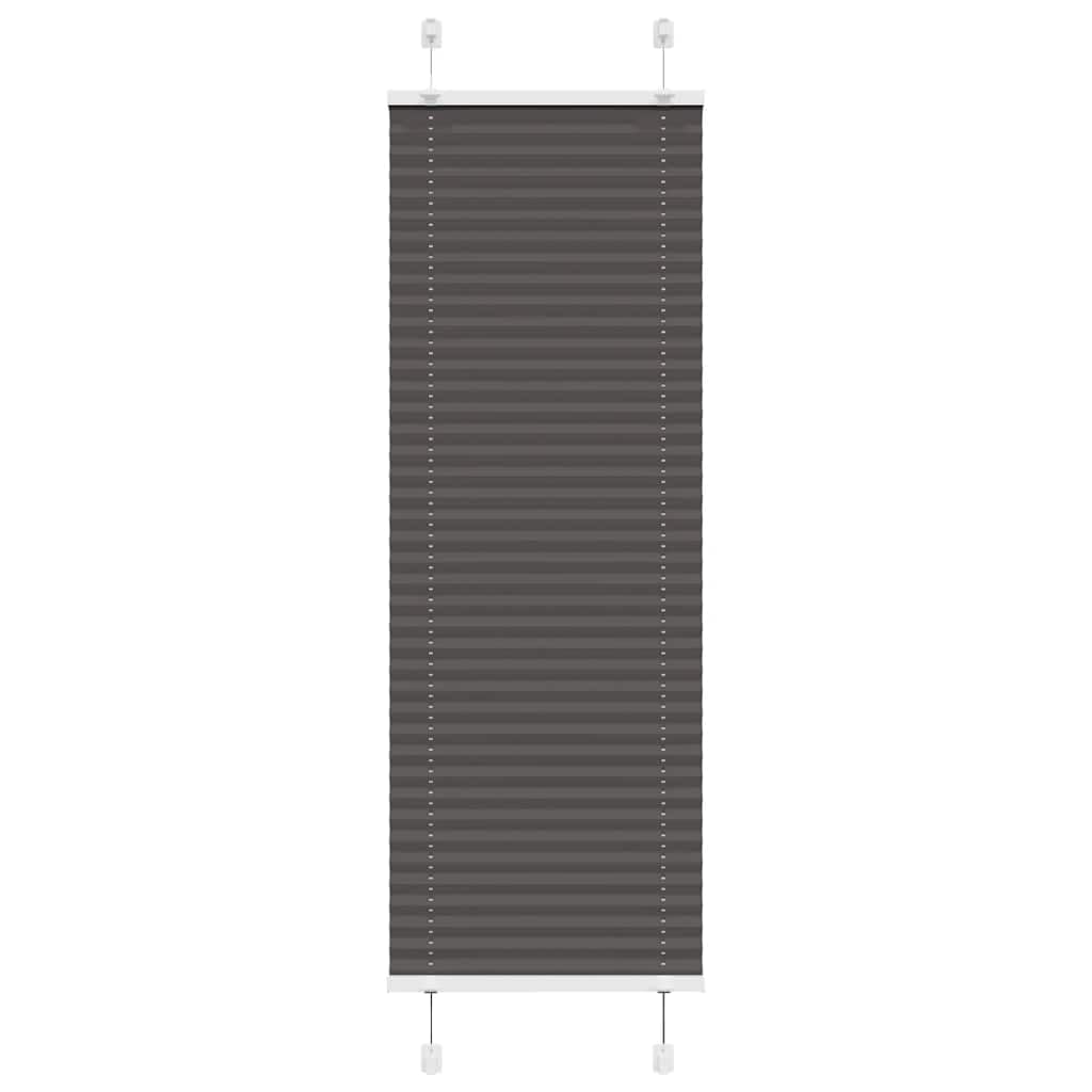 Store plissé noir sans perçage pour fenêtre intérieure store occultant 45x150
