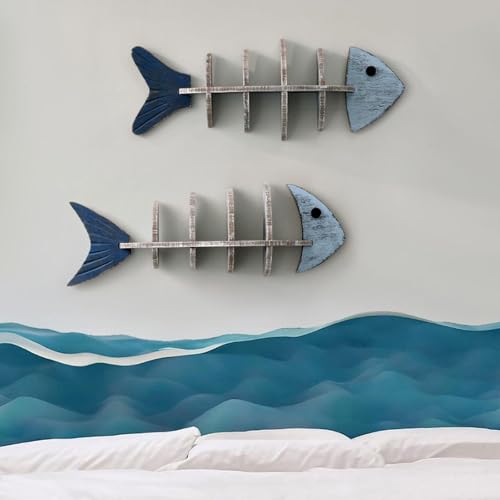 Estante de pared con forma de espina de pescado para aprovechar paredes vacías 3