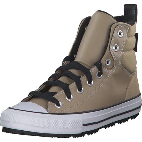 Converse Unisex Chuck Taylor All Star Berkshire Boot Hi Sneaker - Lace up Closure Style - Nomad/Khaki/Black/White 10 - Main Image