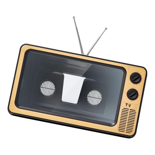 Amplificador de pantalla retro para ver series en la cama con soporte plegable de movil