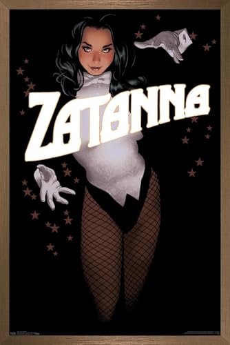 Poster Zatanna DC Comics encadré bronze déco murale Alex Ross portrait 37,4 x 56,8 cm