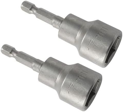 2 Pcs 1/4" Quick-Change Hex Shank 8mm Magnetic Nut