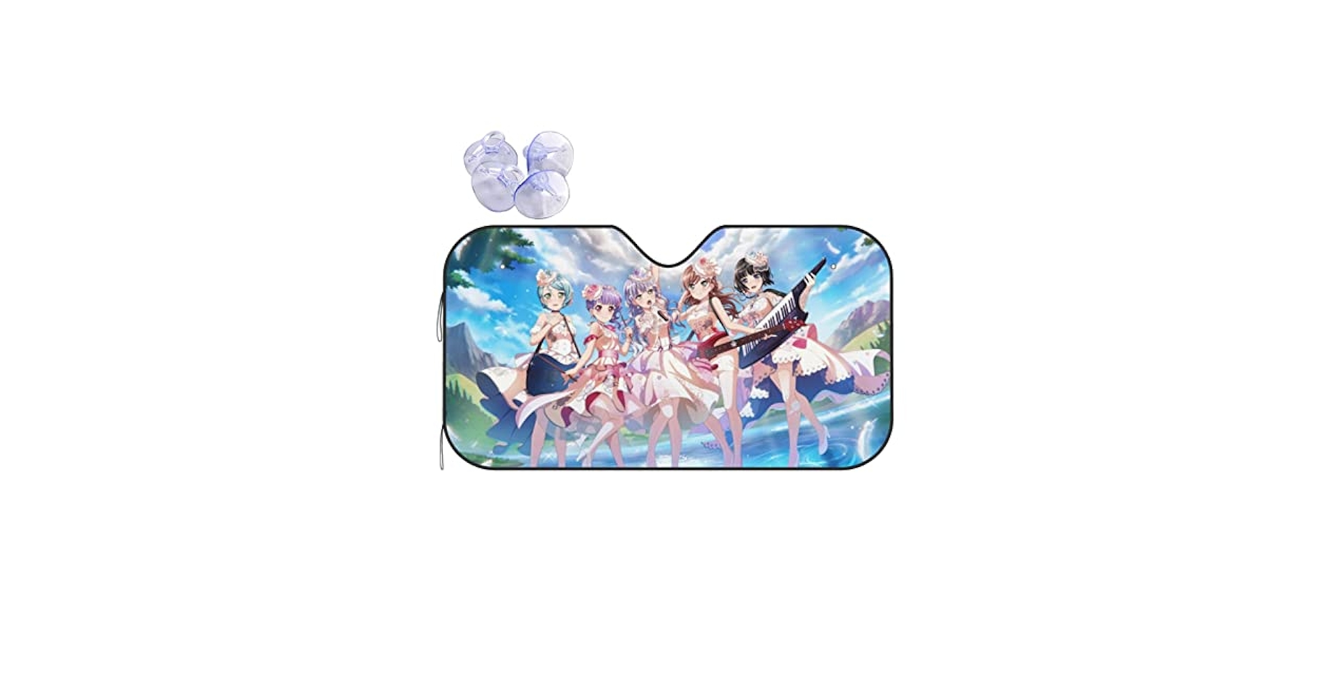 バンドリ　公式グッズ　サンシェード Amazon | Bang Dream! バンドリ サンシェード かわいい 車窓日よ