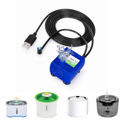 Bomba de Fuente de Agua para Gatos Joyzan LED Azul miniatura 6
