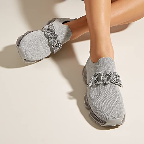 Image of LUCKY STEP Women Air Cushion Fashion Sneakers Breathable Casual Comfortable Lightweight Walking Shoes