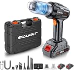 SEALIGHT Handheld Car Vacuum Wireless, Handheld Vacuum Cleaner with 30000pa High Power Suction, Two Batteries Long Endurance, 18V/120W Mini Vacuum Cleaner for Car, Home,