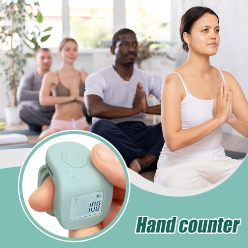 Comptoir du doigt étanche LED : clicker counter à main multifonctionnel - 2