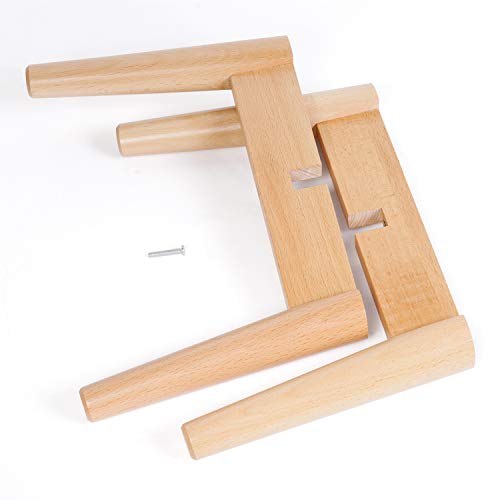 Mkono Plant Stand Mid-Century Modern Plant Stand Indoor (Plant And Pot Not Included) Flower Pot Holder Home Decor, Natural #TOP2