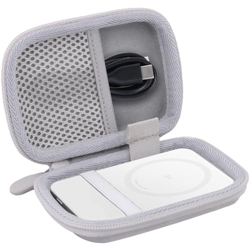 Image of khanka for Anker Nano Power Bank Ultra-Slim 5,000Mah & Maggo Power Bank 10K Case,Compatible with Anker A1665 /A1664 Slim Magnetic Charger,Protective Carrying Case Only (White)