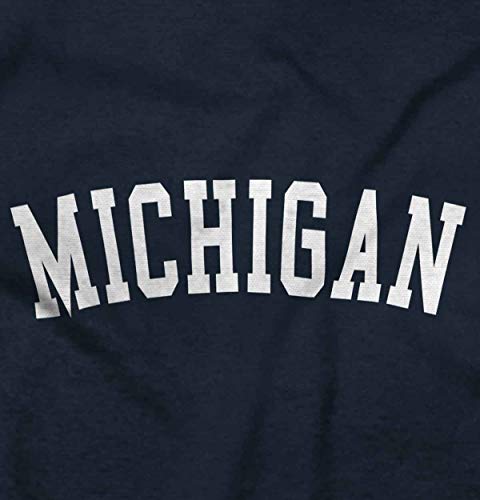Michigan Simple Traditional Classic Graphic T Shirt Men Or Women Navy #TOP1