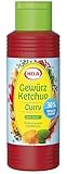 Hela Gewürz Ketchup Curry delikat 30% weniger Zucker und ohne Süßungsmittel 300 ml Ketchupflasche Gewürzketchup Flasche zum Dippen, Verfeinern und Genießen