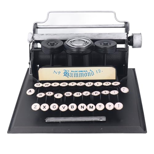 CHEOTIME Máquina de Escribir Manual Vintage, Escritura mecánica silenciosa y Antigua clásica y Suministros de Oficina para Escribir Letras, Accesorios Decorativos de Escritorio y