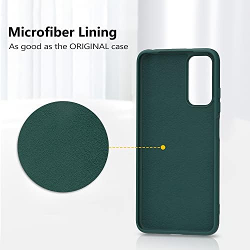 YATWIN Xiaomi Redmi Note 11 Case with Screen Protector, Soft Liquid Silicone Phone Case, DropProof, ShockProof, Antiskid Full Body Armor Cover for Redmi Note 11/ Note 11s - DarkGreen