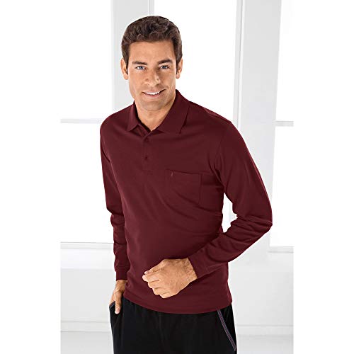 Soft Knit Polo Knopf Langarm Herren Poloshirt
