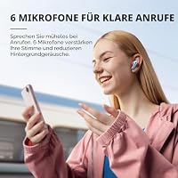 soundcore by Anker Liberty 4 NC Bluetooth-Kopfhörer mit Geräuschunterdrückung, 98,5% Noise Cancelling, Adaptive Geräuschunterdrückung für Ohren und Umgebung, Hi-Res Sound, 50H Wiedergabe – Ansicht 6