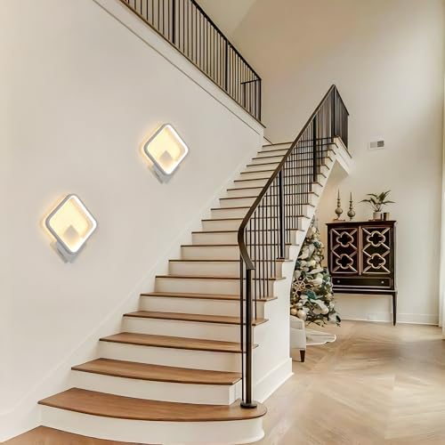 Aplique de pared interior Riserva blanco LED de 17W con luz cálida 7