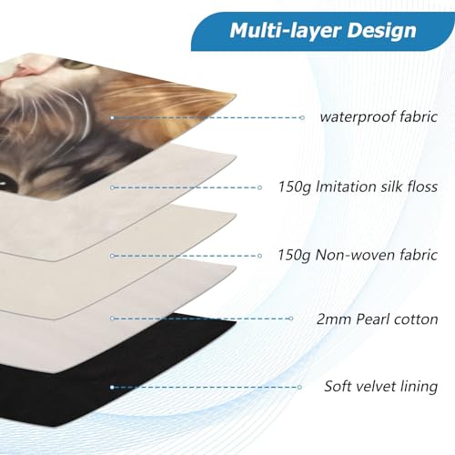 Funda para portátil 13-14" impermeable con gatos miniatura 4