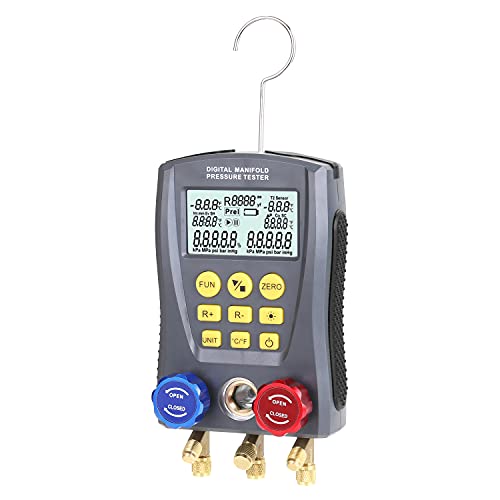 Medidor de pressão Refrigeração Digital Vacuum Pressure Manifold ...