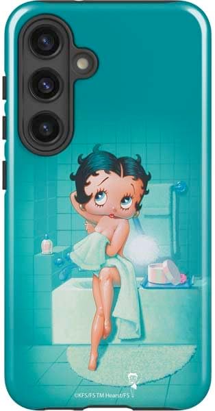Skinit Impact Phone Case Compatible with Galaxy S24 - Officially Licensed Betty Boop Stockings Design