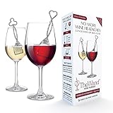 PureWine Wand Purifier Filter Stick Removes Histamines and Sulfites - Reduces Wine Allergies & Eliminates Headaches - Drop It & Stir Aerates Restoring Taste & Purity - Pack of 3