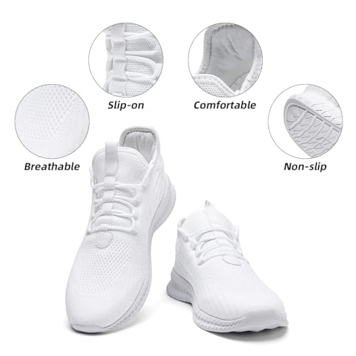 Womens Slip On Walking Shoes Ultra Light Breathable Running Comfortable Casual Fashion Sneakers Mesh Gym Workout Sports2