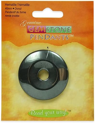 Expo International 6 paquetes de colgantes de dona de hematita  Cuentas de joyería de ónix