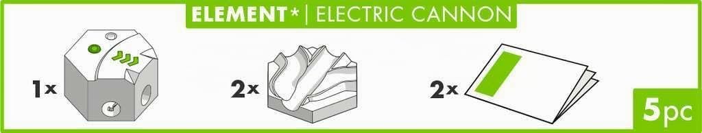 Cañón eléctrico GraviTrax Power Element 23745 de Ravensburger, extensión electrónica para su Pista de béisbol, Pista de mármol y Juguetes de construcción a Partir de 8 años