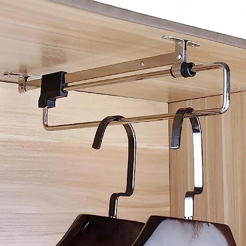 Porte-pantalon rétractable pour armoire afin d'organiser le dressing de votre chambre adulte