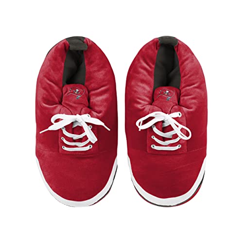 Image of FOCO Mens NFL Team Logo Plush Oversized Sneaker Slippers