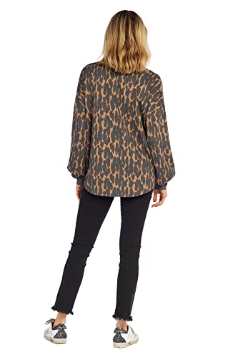 Top léopard marron XL idéal pour une tenue décontractée chic en terrasse - 5