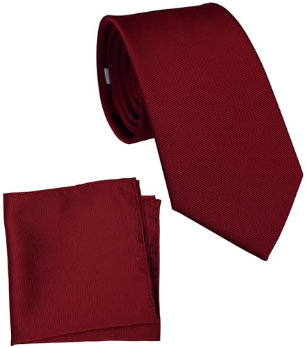 Image of Classic Tie and Pocket Square Set for Men, 3.2-Inch Standard Width