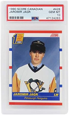Jaromir Jagr (Pittsburgh Penguins) 1990 Score Canadian Hockey #428 RC Rookie Card - PSA 10 GEM MINT