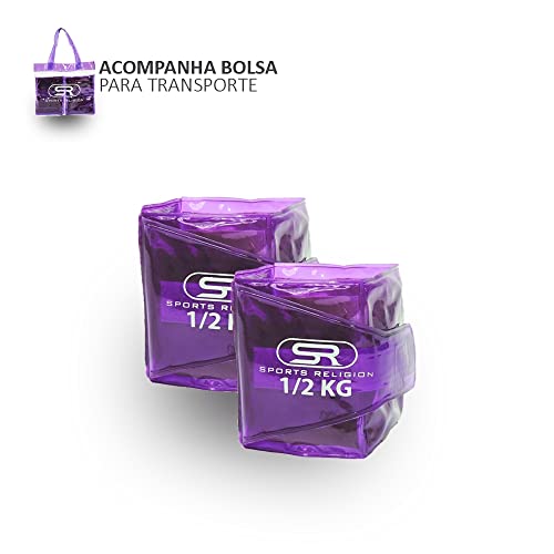 Tornozeleira/Caneleira De Peso Para Musculação 0,5 Kg (Preto)