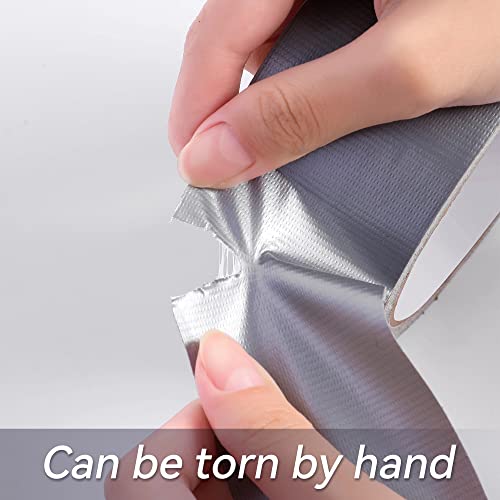Image of Reniteco Silver Duct Tape- 3 inches x 45 Yards, Waterproof & All-Weather, No Residue, UV Resistant, Heavy Duty for Car, Home & Outdoor Repairs, 1 Roll